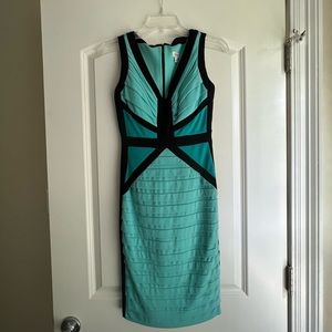 Cache teal/blue dress